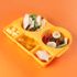 [I-BYEOL Friends] Lunch box, Yellow _ Infant, Toddler Lunch box, Divided Lunch box, Microwave Dishwasher Safe, BPA Free _ Made in KOREA